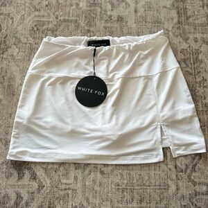 White Fox Boutique White Mini Skort